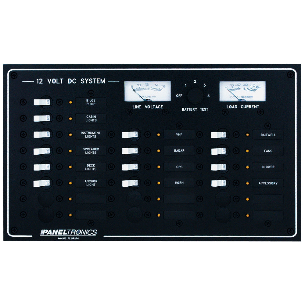 Paneltronics Standard DC 20 Position Breaker Panel & Meter [9973210B] - Premium Electrical Panels from Paneltronics - Just $451.99! 