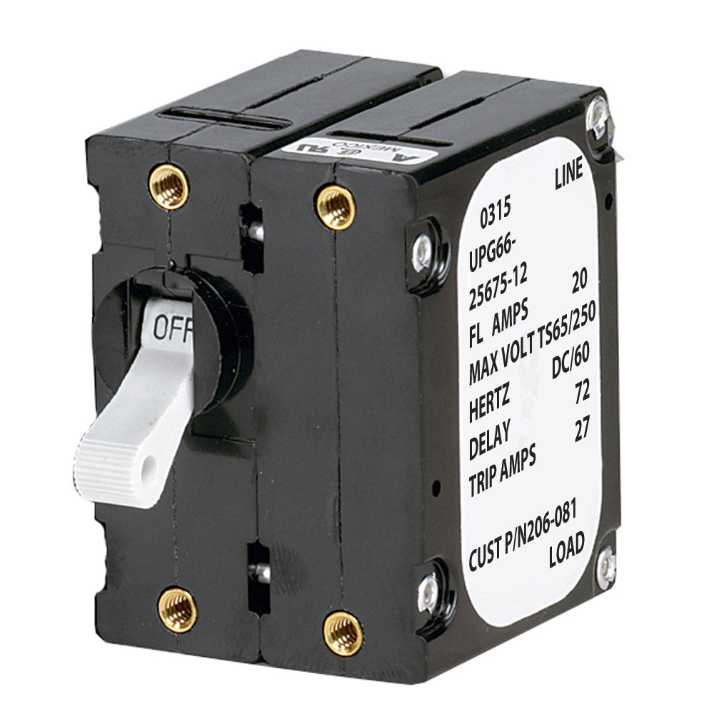 Paneltronics 'A' Frame Magnetic Circuit Breaker - 5 Amps - Double Pole [206-078S] - Premium Circuit Breakers from Paneltronics - Just $25.99! 