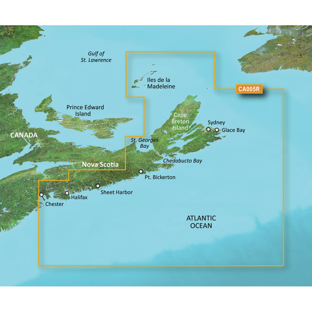 Garmin BlueChart g3 Vision HD - VCA005R - Halifax - Cape Breton - microSD/SD [010-C0691-00] - Premium Garmin BlueChart Vision Foreign from Garmin - Just $309.99! 