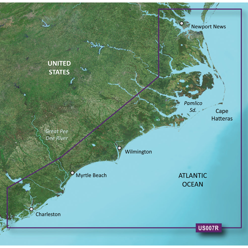 Garmin BlueChart g3 Vision HD - VUS007R - Norfolk - Charleston - microSD/SD [010-C0708-00] - Premium Garmin BlueChart Vision from Garmin - Just $309.99! 