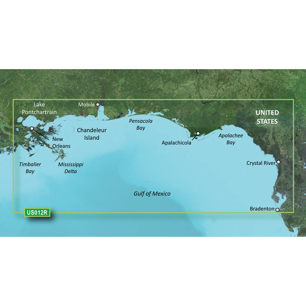 Garmin BlueChart g3 Vision HD - VUS012R - Tampa - New Orleans - microSD/SD [010-C0713-00] - Premium Garmin BlueChart Vision from Garmin - Just $309.99! 