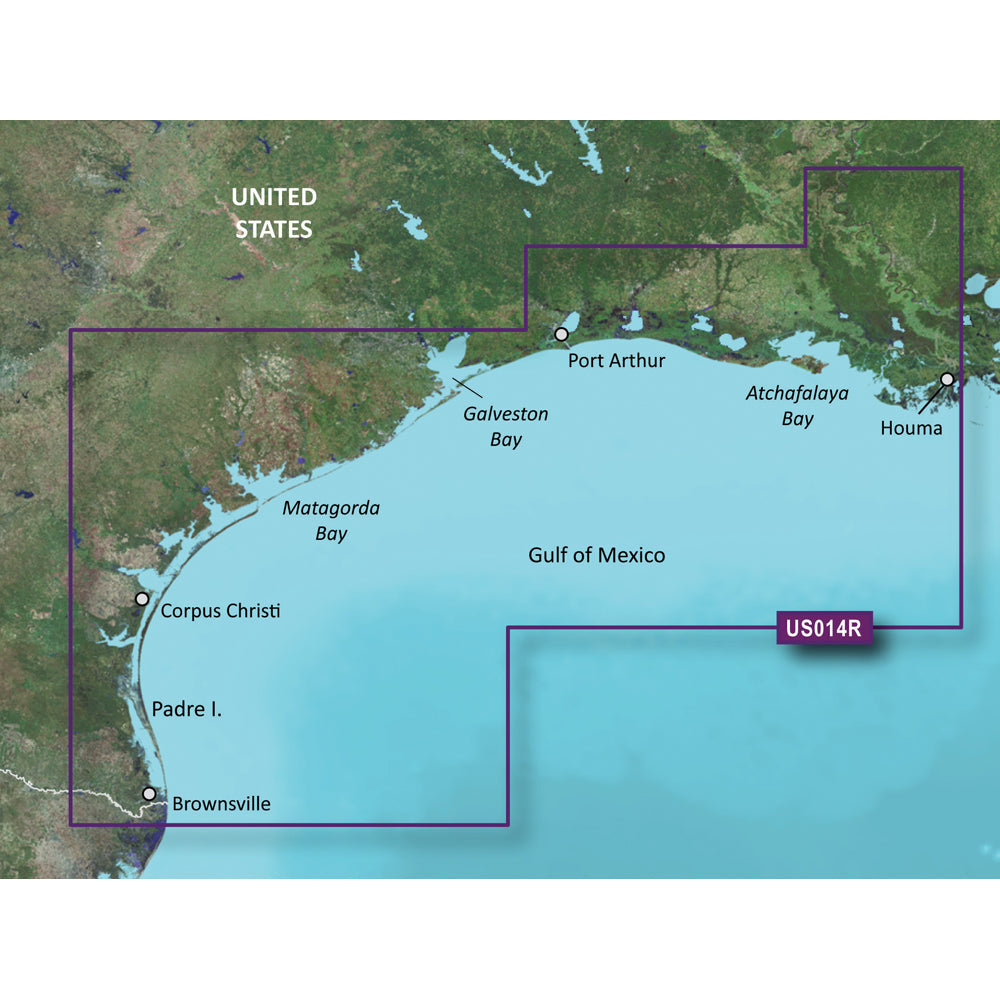 Garmin BlueChart g3 Vision HD - VUS014R - Morgan City to Brownsville - microSD/SD [010-C0715-00] - Premium Garmin BlueChart Vision from Garmin - Just $309.99! 