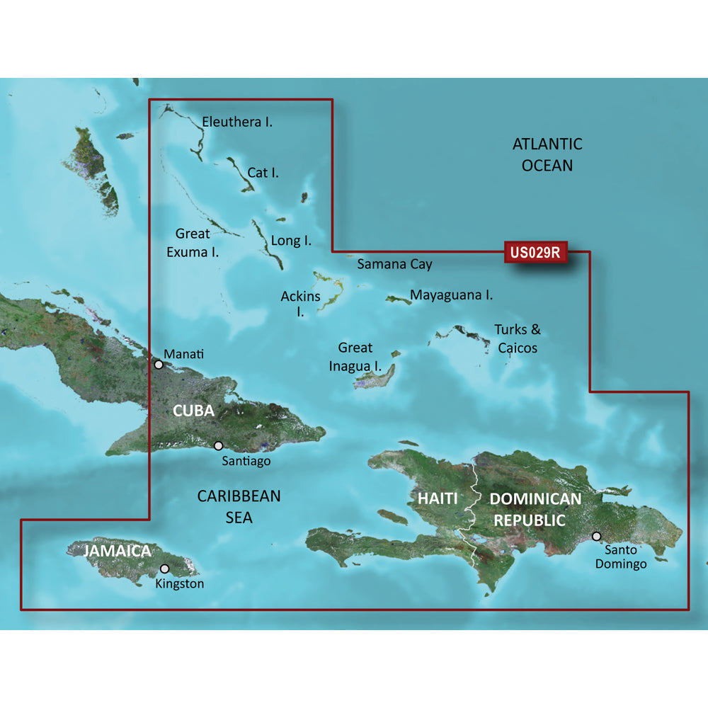 Garmin BlueChart g3 Vision HD - VUS029R - Southern Bahamas - microSD/SD [010-C0730-00] - Premium Garmin BlueChart Vision from Garmin - Just $309.99! 