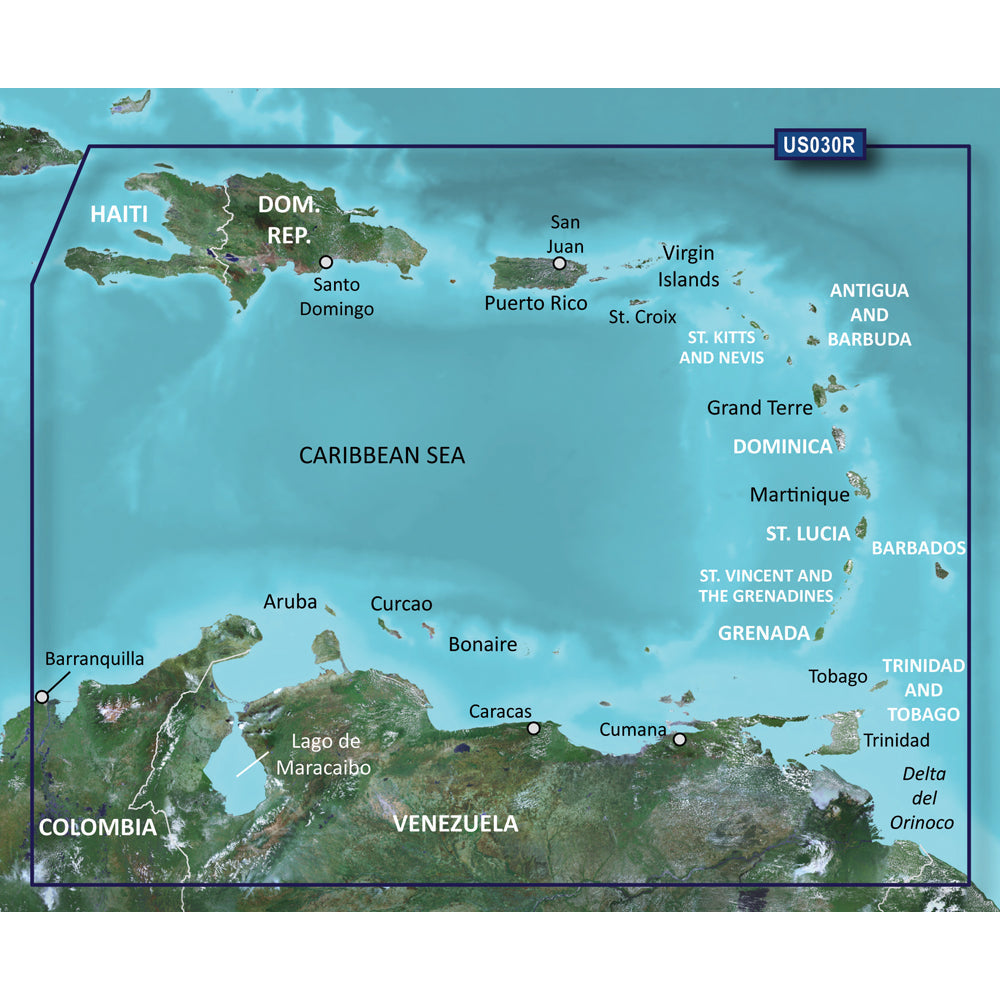 Garmin BlueChart g3 Vision HD - VUS030R - Southeast Caribbean - microSD/SD [010-C0731-00] - Premium Garmin BlueChart Vision from Garmin - Just $309.99! 