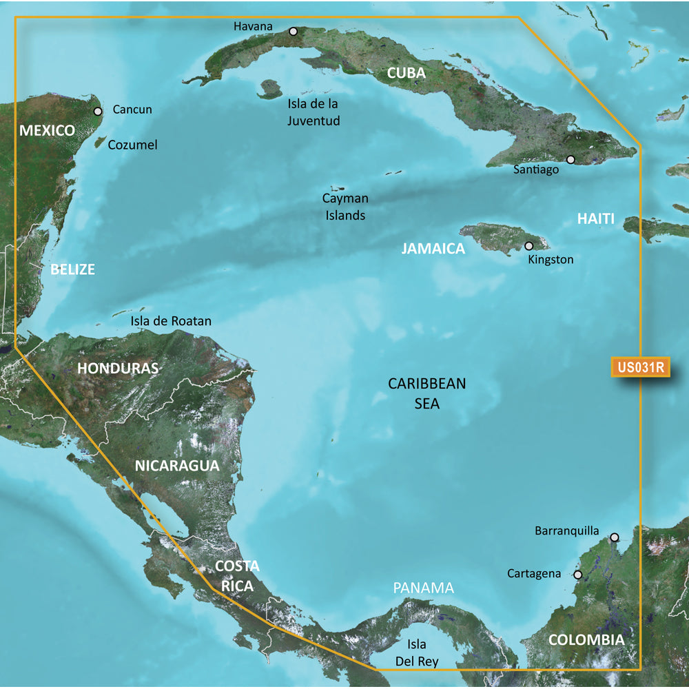 Garmin BlueChart g3 Vision HD - VUS031R - Southwest Caribbean - microSD/SD [010-C0732-00] - Premium Garmin BlueChart Vision from Garmin - Just $309.99! 