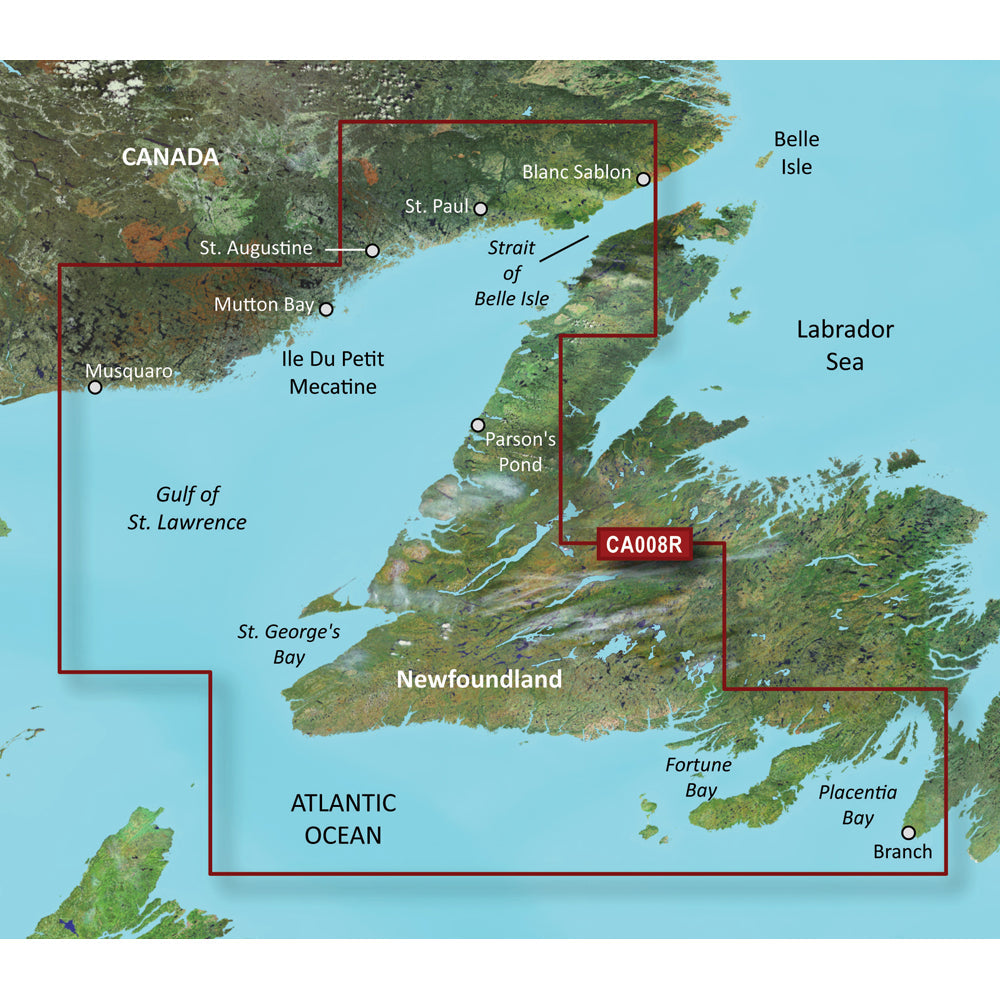 Garmin BlueChart g3 Vision HD - VCA008R - Newfoundland West - microSD/SD [010-C0694-00] - Premium Garmin BlueChart Vision Foreign from Garmin - Just $309.99! 