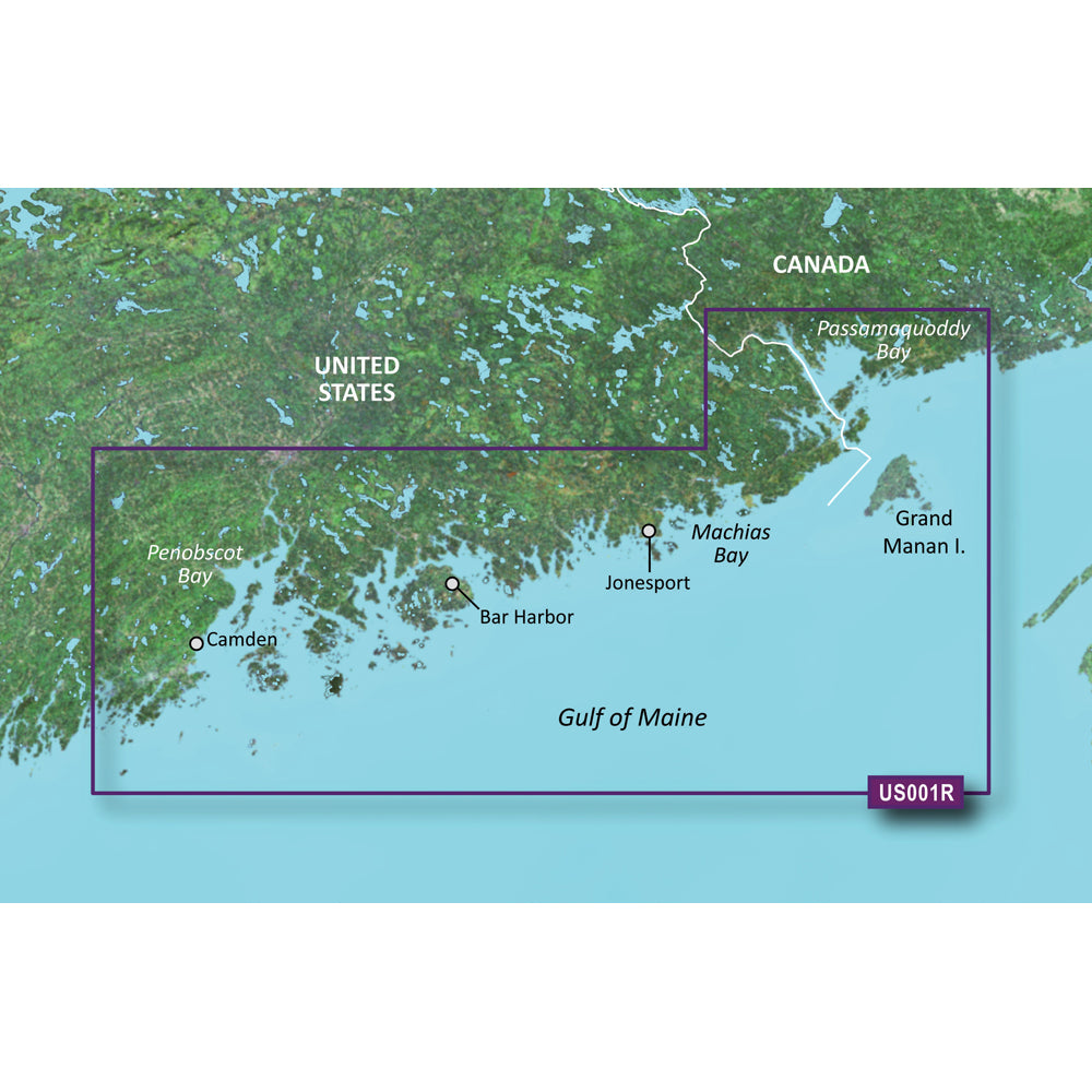 Garmin BlueChart g3 Vision HD - VUS001R - North Maine - microSD/SD [010-C0702-00] - Premium Garmin BlueChart Vision from Garmin - Just $309.99! 