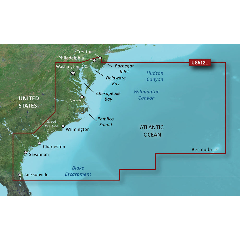 Garmin BlueChart g3 Vision HD - VUS512L - Mid-Atlantic - microSD/SD [010-C0741-00] - Premium Garmin BlueChart Vision from Garmin - Just $398.99! 