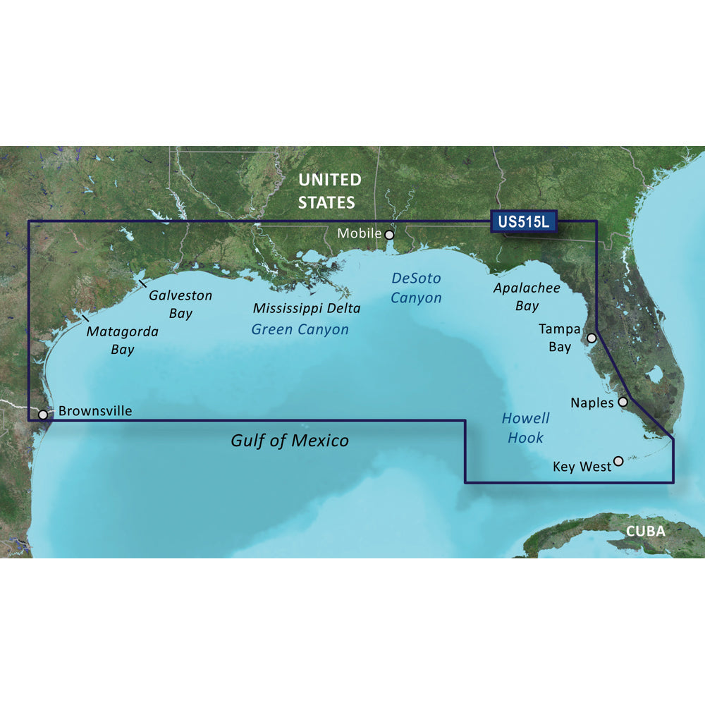 Garmin BlueChart g3 Vision HD - VUS515L - Brownsville - Key Largo - microSD/SD [010-C0744-00] - Premium Garmin BlueChart Vision from Garmin - Just $398.99! 