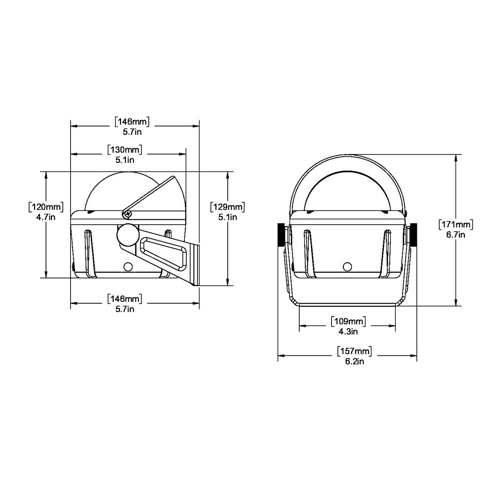 Ritchie HB-740 Helmsman Compass - Bracket Mount - Black [HB-740] - Premium Compasses from Ritchie - Just $281.99! 