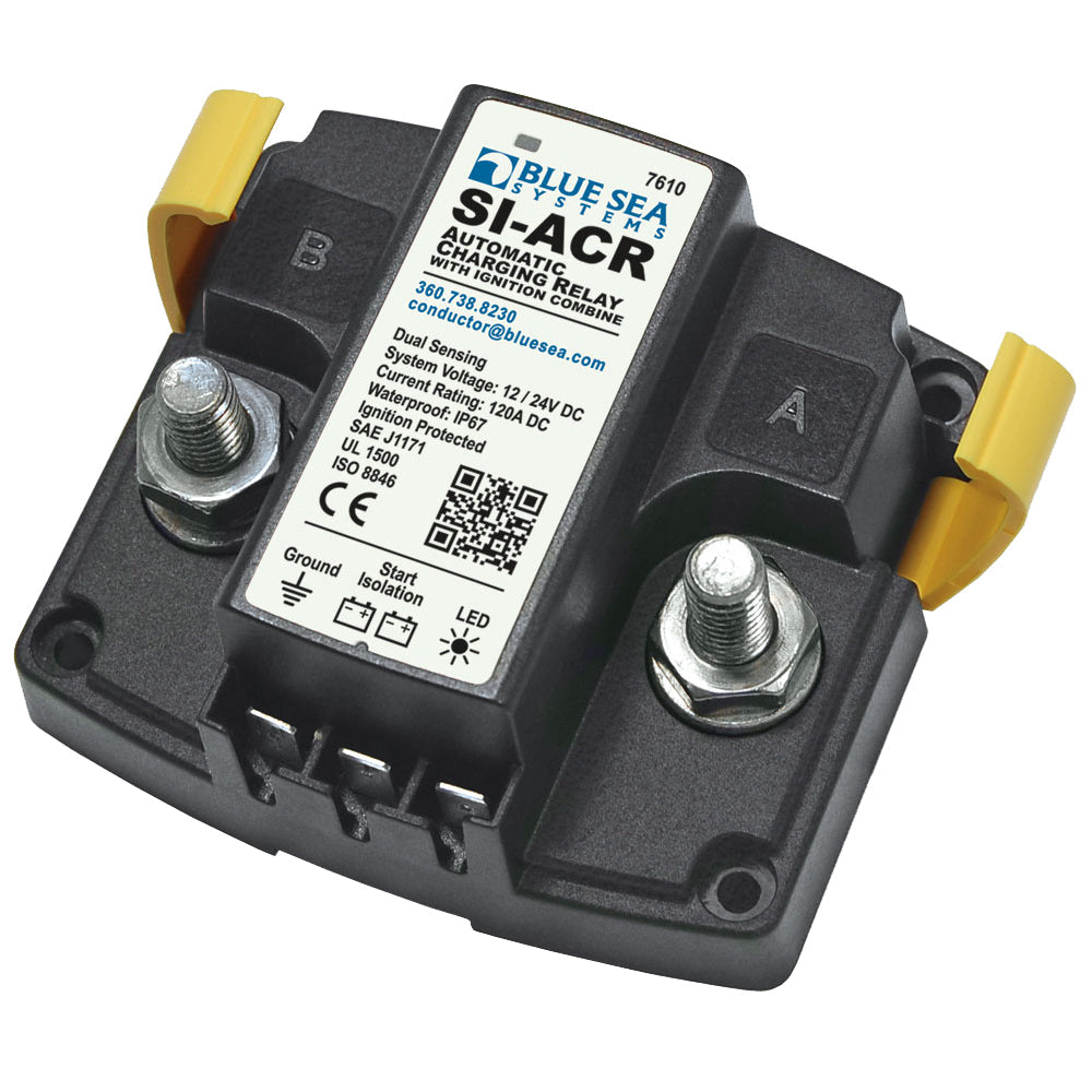 Blue Sea 7610 120 Amp SI-Series Automatic Charging Relay [7610] - Premium Battery Management from Blue Sea Systems - Just $102.99! 