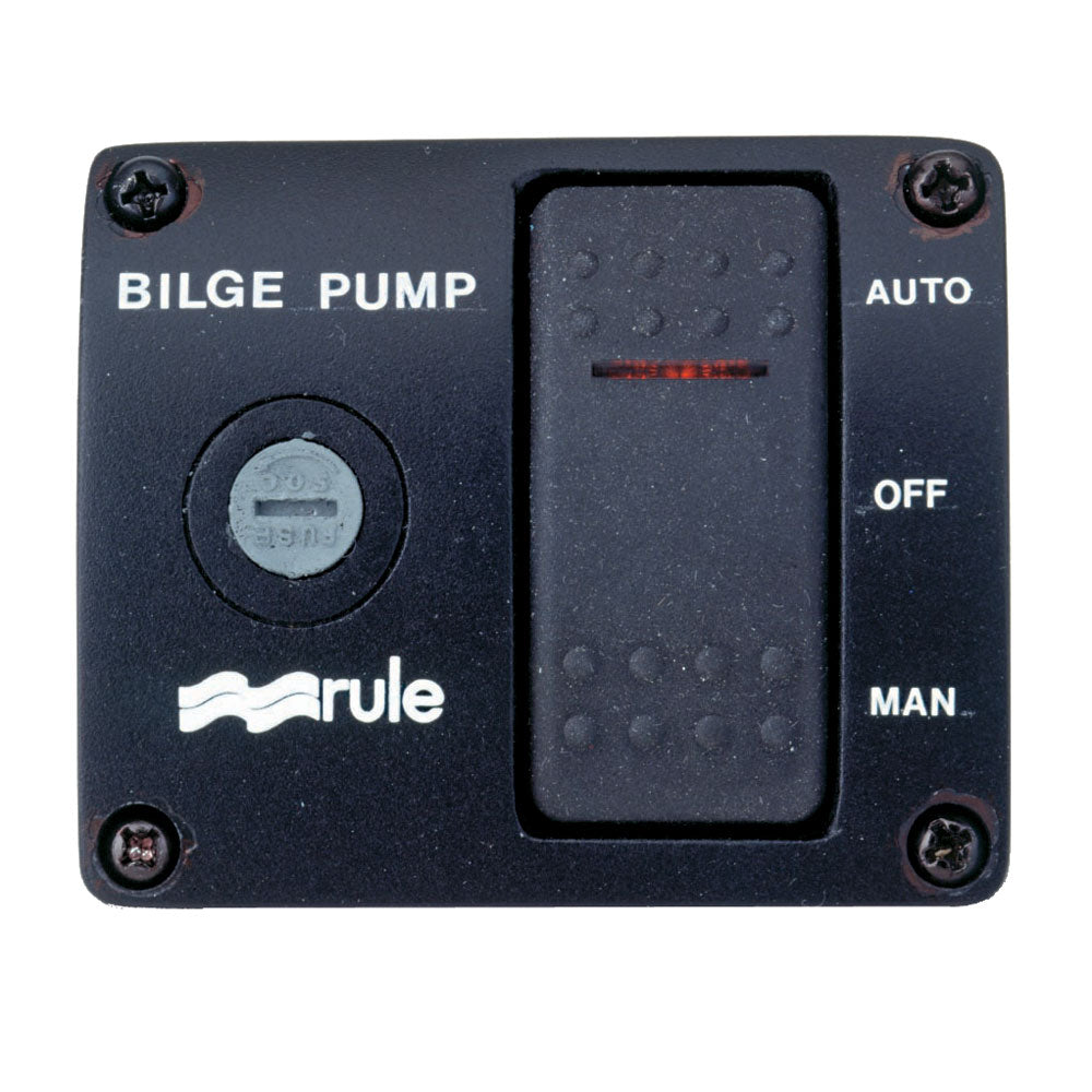 Rule Deluxe 3-Way Lighted Rocker Panel Switch [43] - 1st Class Eligible, Brand_Rule, Marine Plumbing & Ventilation, Marine Plumbing & Ventilation | Bilge Pumps - Rule - Bilge Pumps