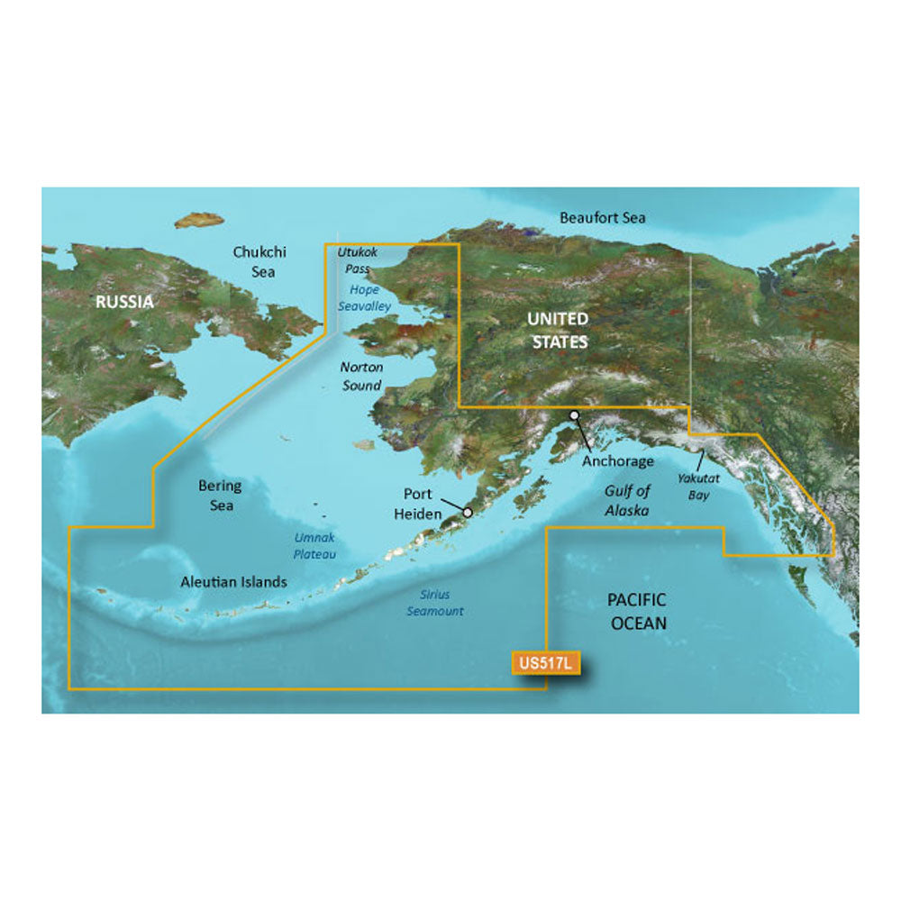 Garmin BlueChart g3 Vision HD - VUS517L - Alaska South - microSD/SD [010-C0887-00] - Premium Garmin BlueChart Vision from Garmin - Just $398.99! 