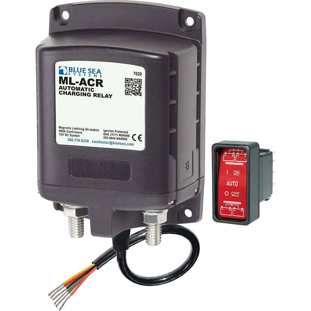 Blue Sea 7620 ML-Series Automatic Charging Relay (Magnetic Latch) 12VDC [7620] - Premium Battery Management from Blue Sea Systems - Just $219.99! 