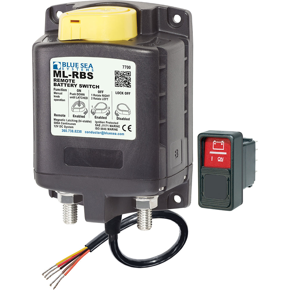 Blue Sea  7700 ML-Series Remote Battery Switch w/Manual Control 12VDC [7700] - Premium Battery Management from Blue Sea Systems - Just $201.99! 