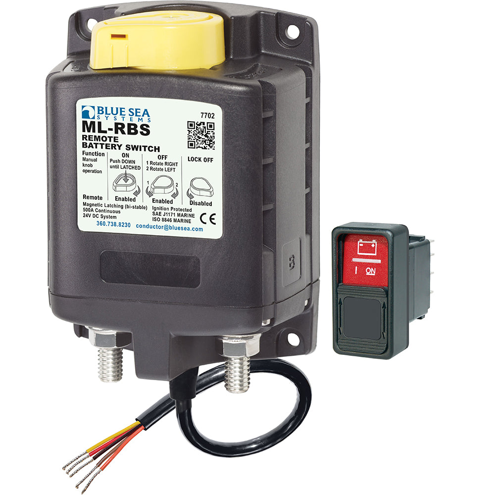 Blue Sea 7702 ML-Series Remote Battery Switch w/Manual Control 24V DC [7702] - Premium Battery Management from Blue Sea Systems - Just $201.99! 