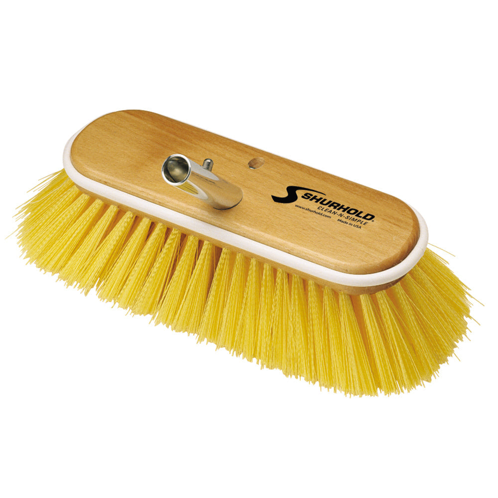 Shurhold 10" Polystyrene Medium Bristle Deck Brush [985] - Premium Cleaning from Shurhold - Just $44.98! 