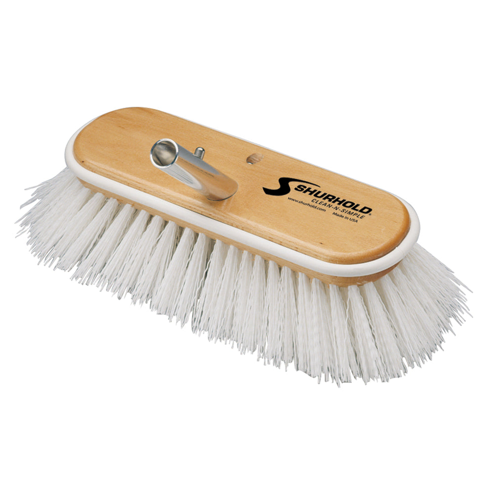 Shurhold 10" Polypropylene Stiff Bristle Deck Brush [990] - Premium Cleaning from Shurhold - Just $44.98! 