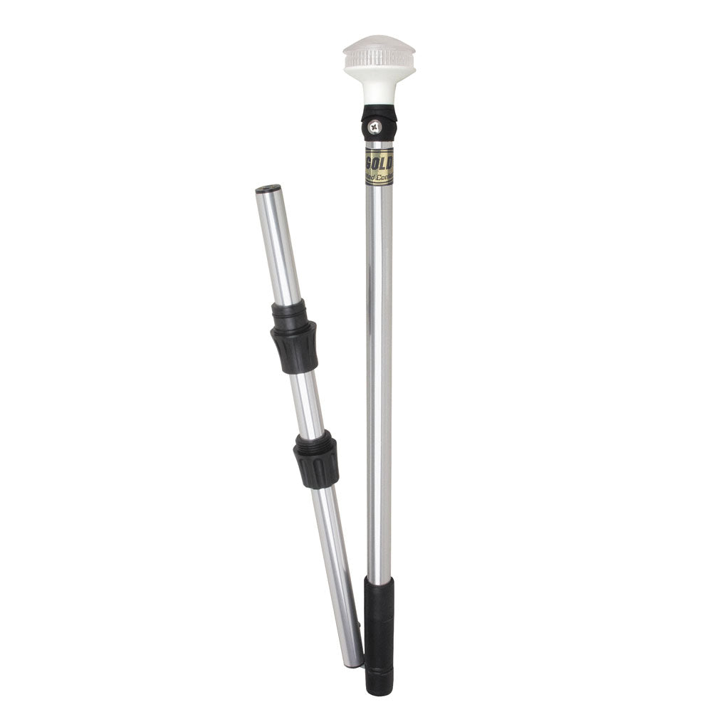 Perko Omega Series Universal LED Pole Light - 48" w/Fold In Half Pole [1348DP6CHR] - Premium Navigation Lights from Perko - Just $135.99! 