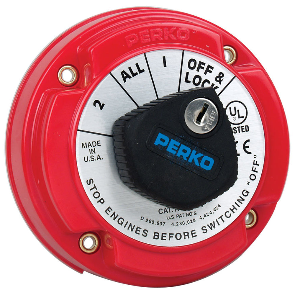 Perko 8504DP Medium Duty Battery Selector Switch w/Alternator Field Disconnect & Key Lock [8504DP] - Premium Battery Management from Perko - Just $73.99! 