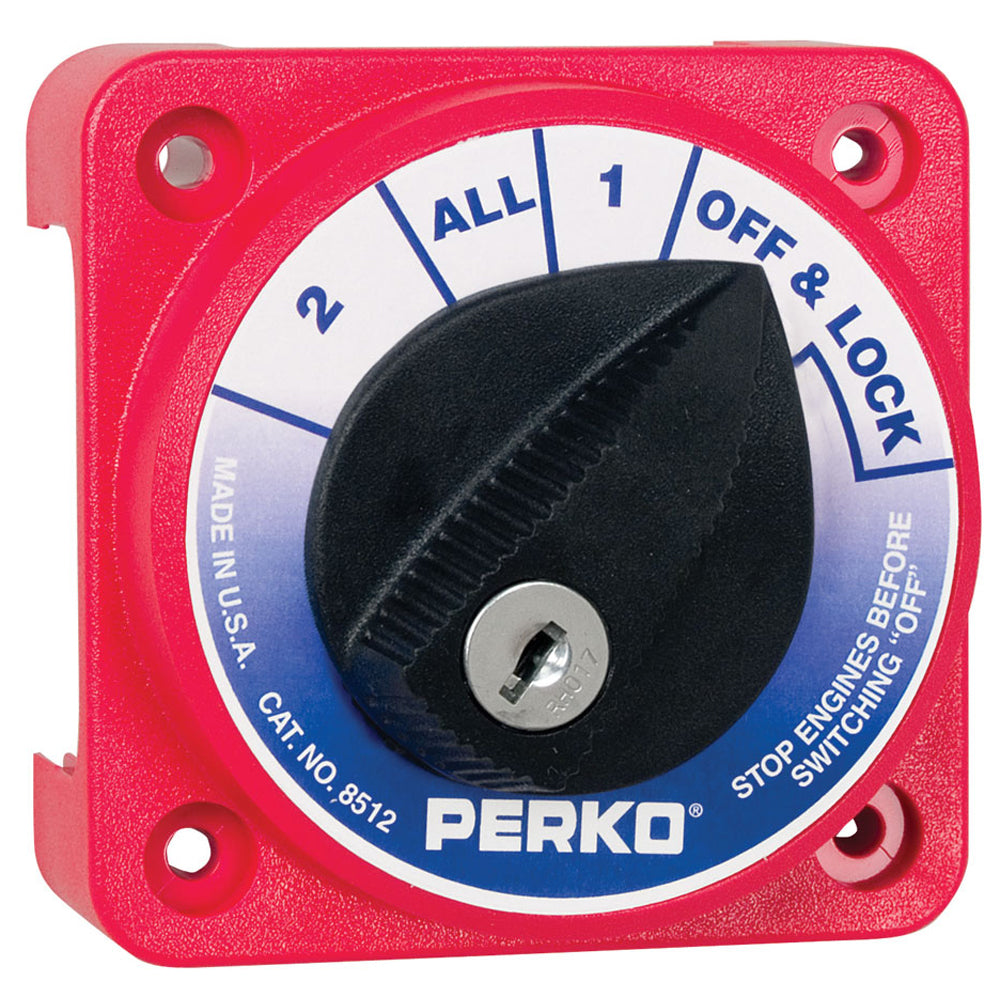 Perko Compact Medium Duty Battery Selector Switch w/Key Lock [8512DP] - Premium Battery Management from Perko - Just $75.99! 