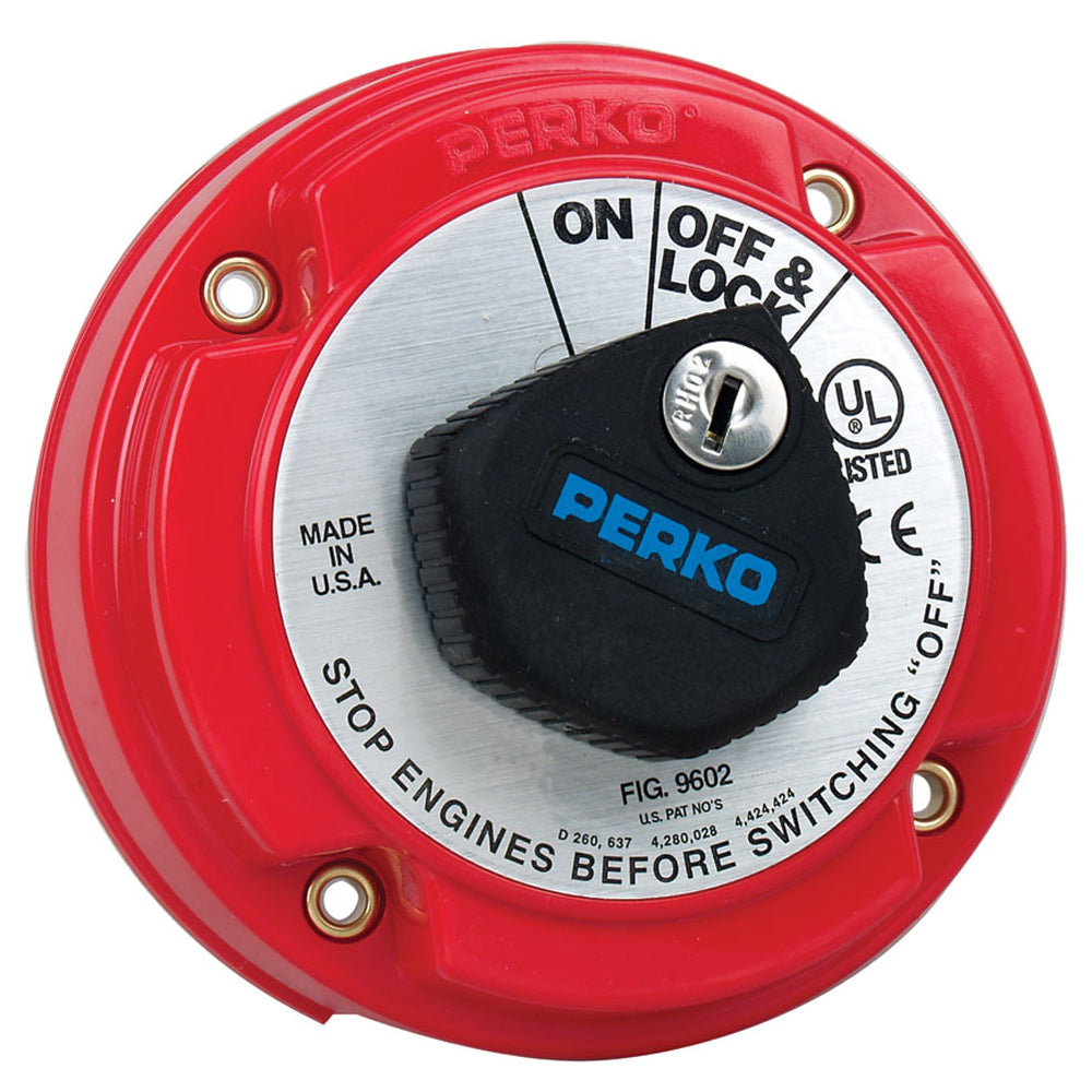 Perko Medium Duty Main Battery Disconnect Switch w/Key Lock [9602DP] - Premium Battery Management from Perko - Just $72.99! 