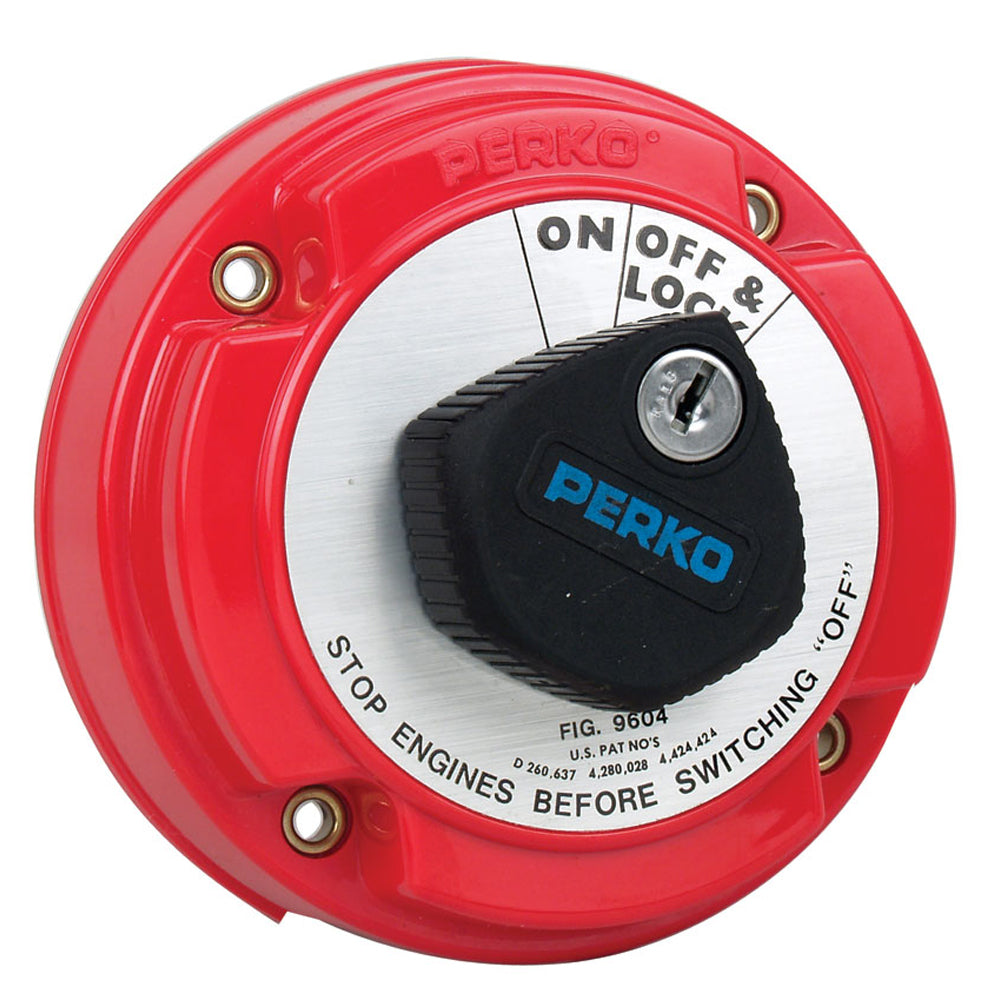 Perko Medium Duty Main Battery Disconnect Switch w/Alternator Field Disconnect & Key Lock [9604DP] - Premium Battery Management from Perko - Just $85.99! 