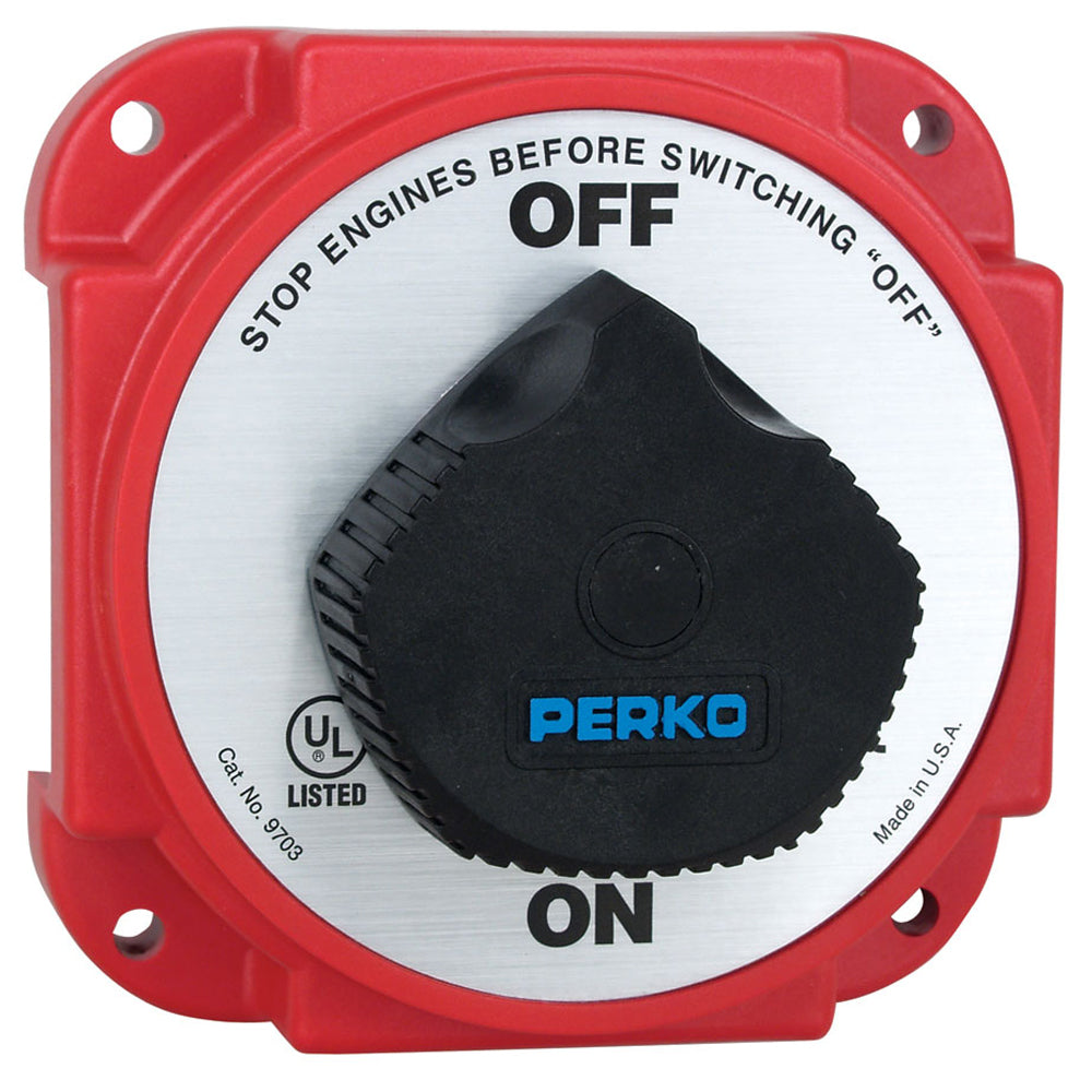 Perko 9703DP Heavy Duty Battery Disconnect Switch w/ Alternator Field Disconnect [9703DP] - Premium Battery Management from Perko - Just $182.99! 