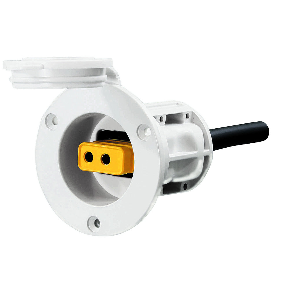 Cannon Flush Mount Power Port - White [1903013] - Premium Downrigger Accessories from Cannon - Just $16.99! 