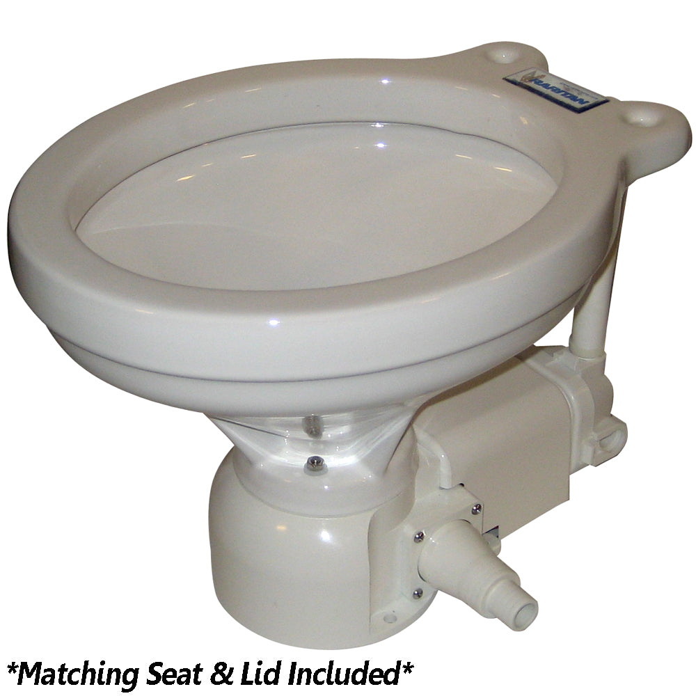 Raritan Sea Era Electric Toilet - Household Style - Integral Pump - Straight  90 Discharge - 12v [160HI012] - Premium Marine Sanitation from Raritan - Just $617.99! 