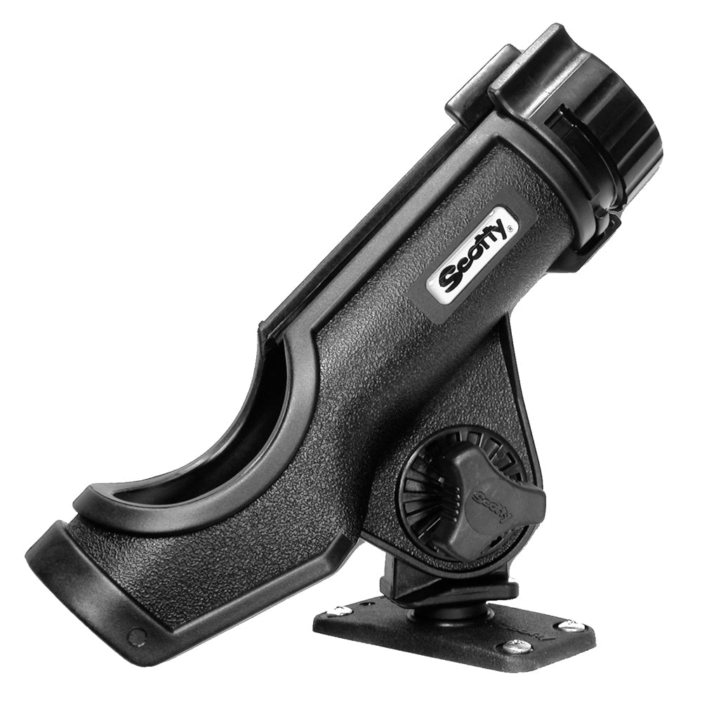 Scotty Powerlock Rod Holder Black w/244 Flush Deck Mount [231-BK] - Premium Rod Holders from Scotty - Just $24.99! 