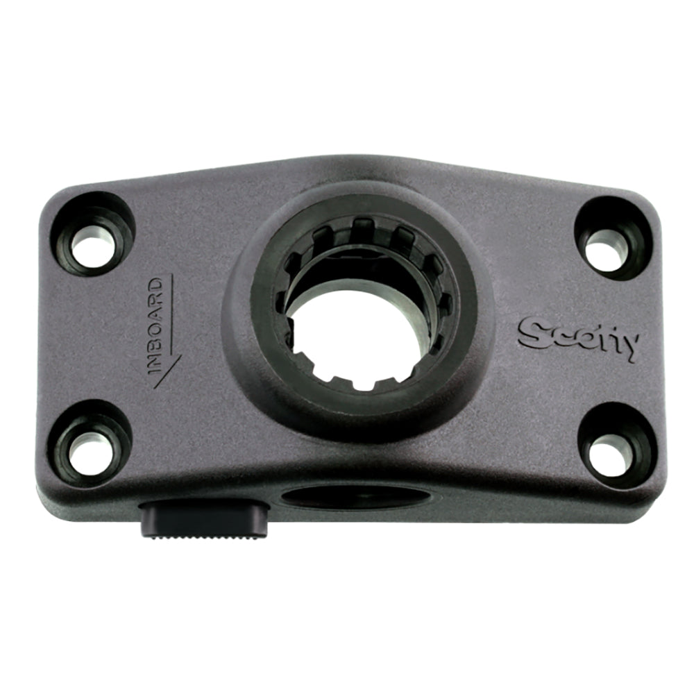 Scotty 241 Locking Combination Side or Deck Mount - Black [241L-BK] - Premium Accessories from Scotty - Just $9.99! 