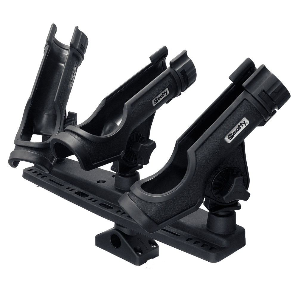 Scotty Triple Rod Holder w/3 230 Power Lock Rod Holders [256] - Brand_Scotty, Hunting & Fishing, Hunting & Fishing | Rod Holders, Paddlesports, Paddlesports | Rod Holders - Scotty - Rod Holders