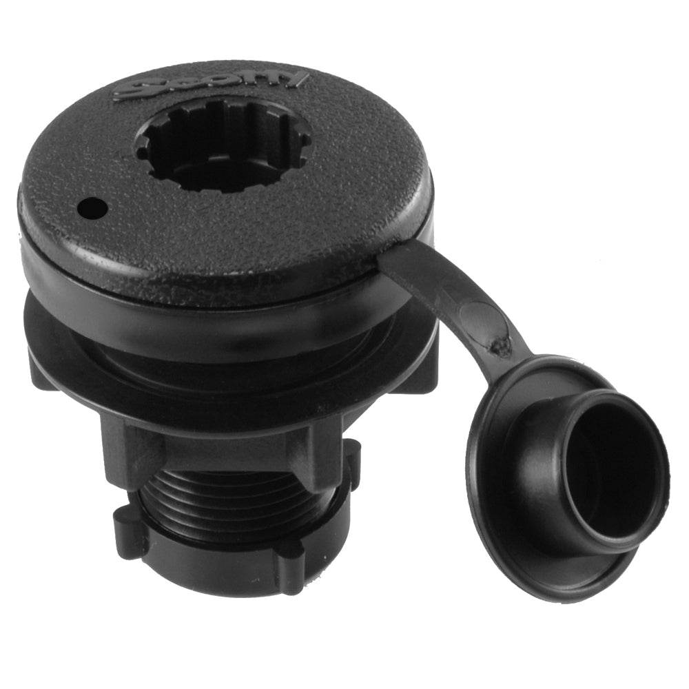 Scotty Compact Threaded Round Deck Mount [444-BK] - Premium Accessories from Scotty - Just $11.99! 