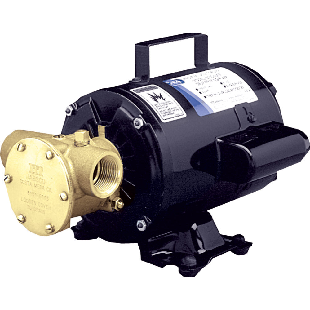 Jabsco Utility Pump w/Open Drip Proof Motor - 115V [6050-0003] - Premium Washdown / Pressure Pumps from Jabsco - Just $852.99! 