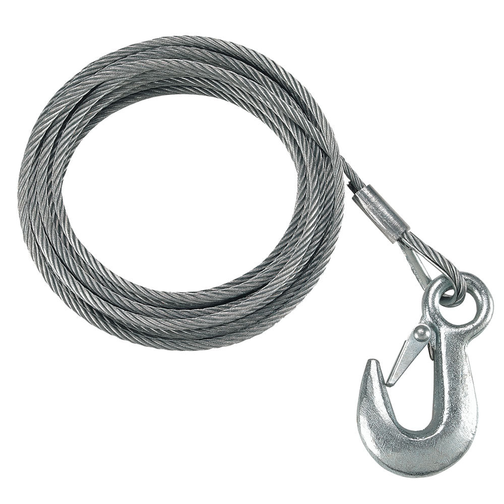 Fulton 3/16" x 25' Galvanized Winch Cable - 4,200 lbs. Breaking Strength [WC325 0100] - Premium Winch Straps & Cables from Fulton - Just $28.99! 