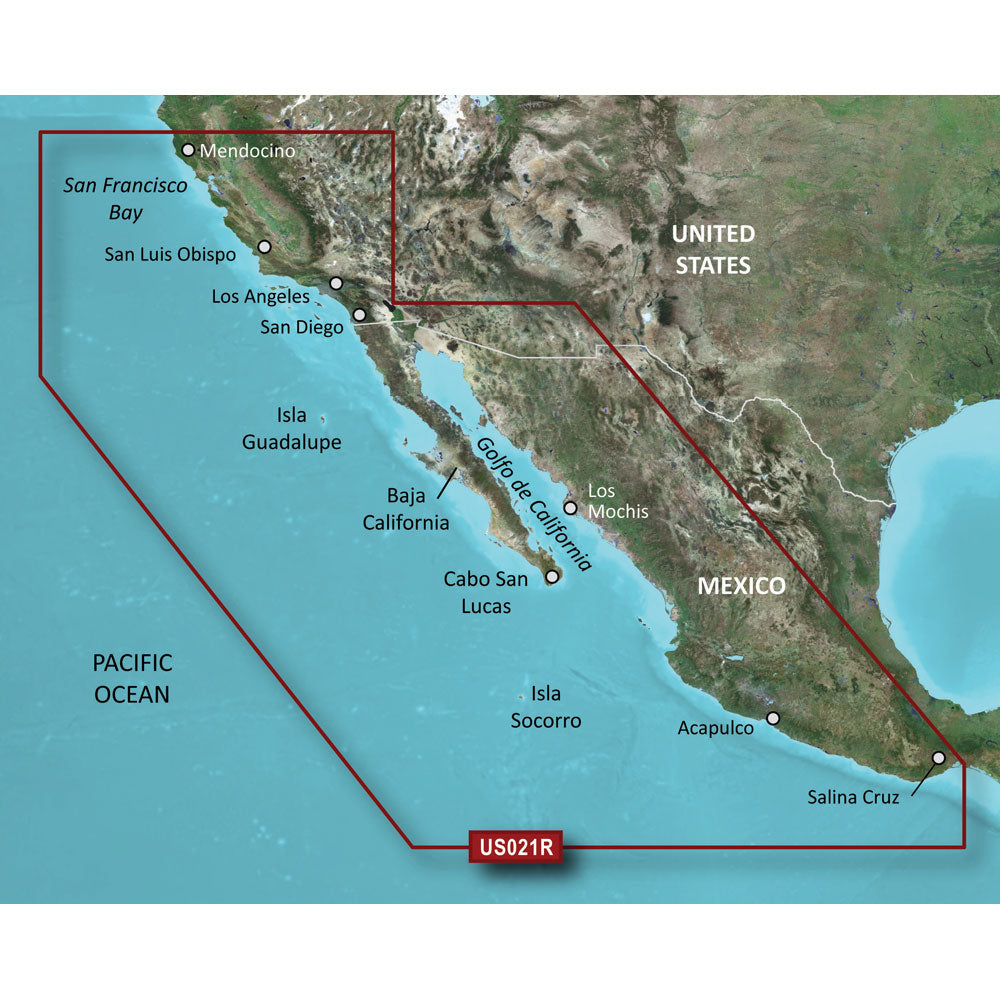 Garmin BlueChart g3 HD - HXUS021R - California - Mexico - microSD/SD [010-C0722-20] - Premium Garmin BlueChart from Garmin - Just $138.99! 