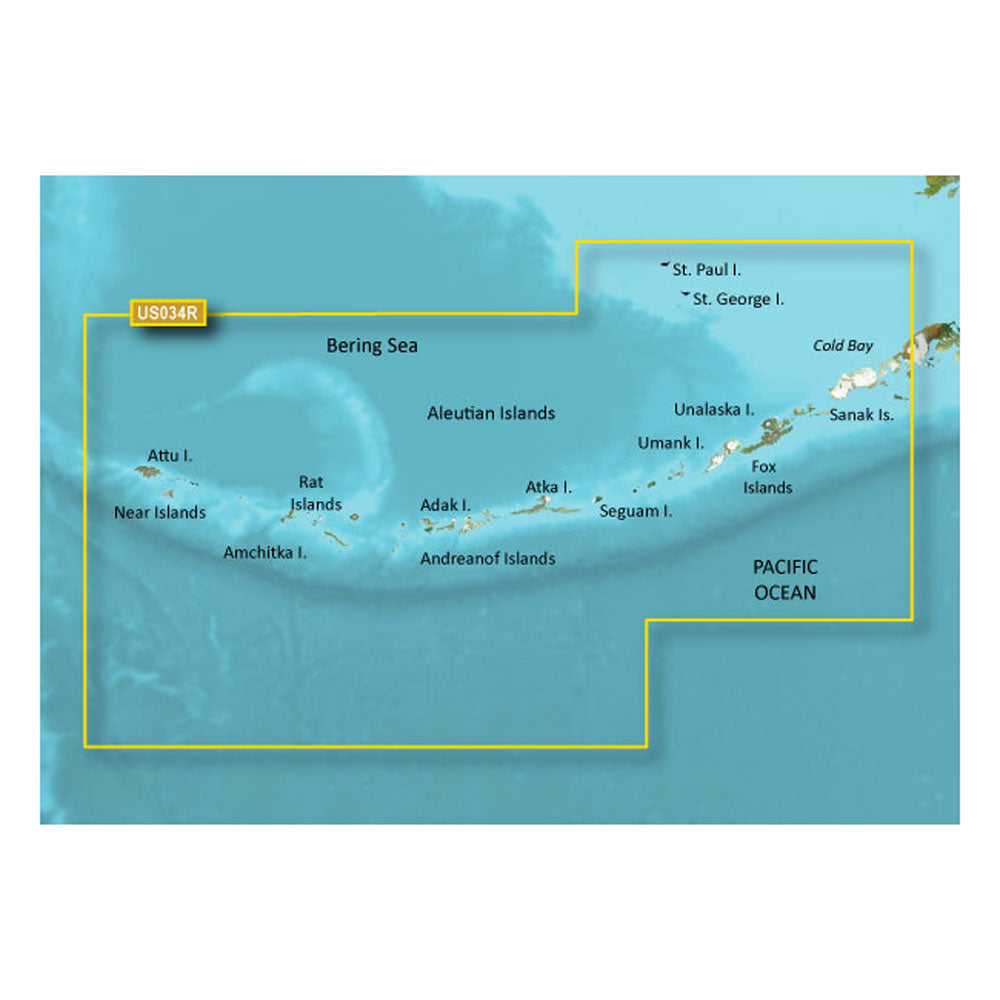 Garmin BlueChart g3 Vision HD - VUS034R - Aleutian Islands - microSD/SD [010-C0735-00] - Premium Garmin BlueChart Vision Foreign from Garmin - Just $309.99! 