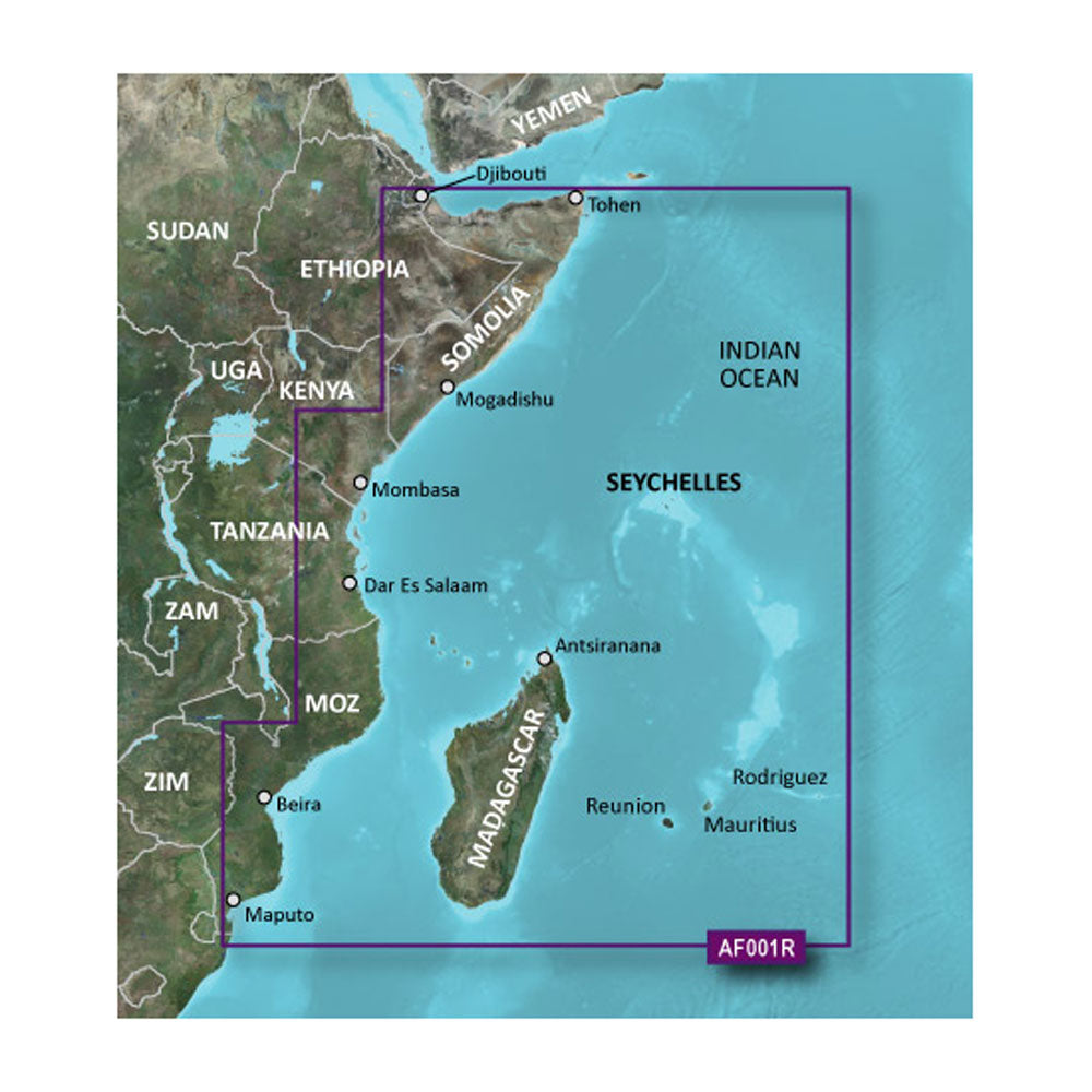 Garmin BlueChart g3 HD - HXAF001R - Eastern Africa - microSD/SD [010-C0747-20] - Premium Garmin BlueChart Foreign from Garmin - Just $119.99! 