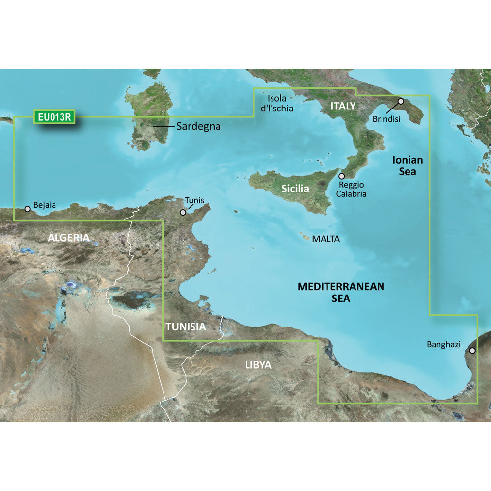 Garmin BlueChart g3 HD - HXEU013R - Italy Southwest  Tunisia - microSD/SD [010-C0771-20] - Premium Garmin BlueChart Foreign from Garmin - Just $119.99! 