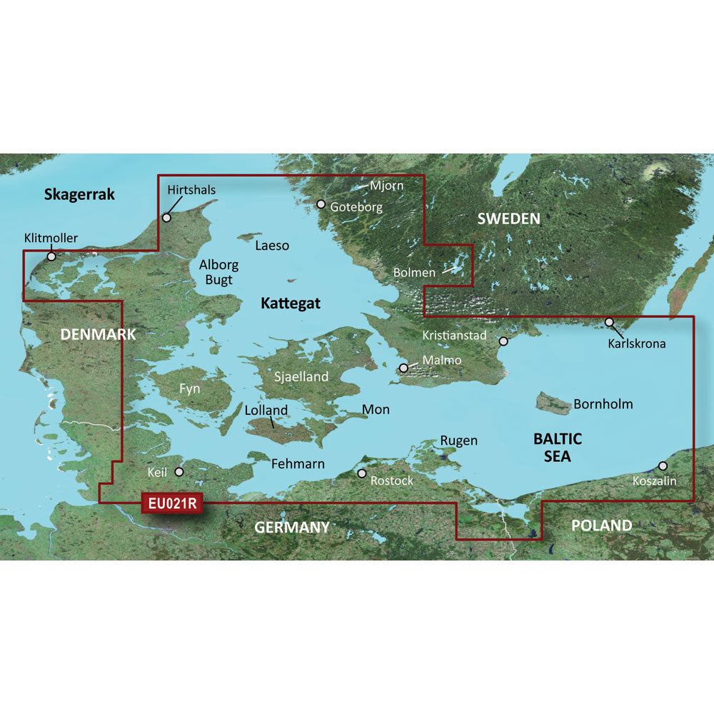 Garmin BlueChart g3 HD - HXEU021R - Denmark East  Sweden Southeast - microSD/SD [010-C0777-20] - Premium Garmin BlueChart Foreign from Garmin - Just $119.99! 