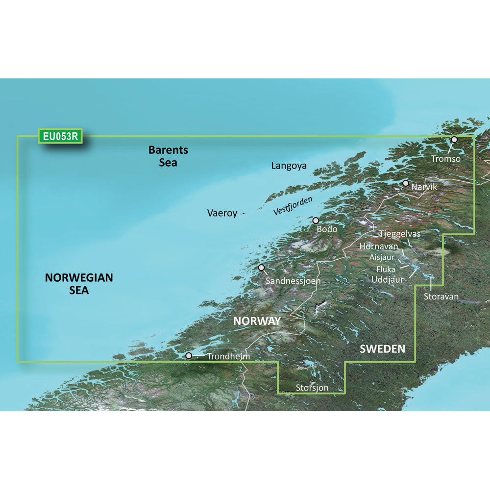 Garmin BlueChart g3 HD - HXEU053R - Trondheim - Tromso - microSD/SD [010-C0789-20] - Premium Garmin BlueChart Foreign from Garmin - Just $119.99! 