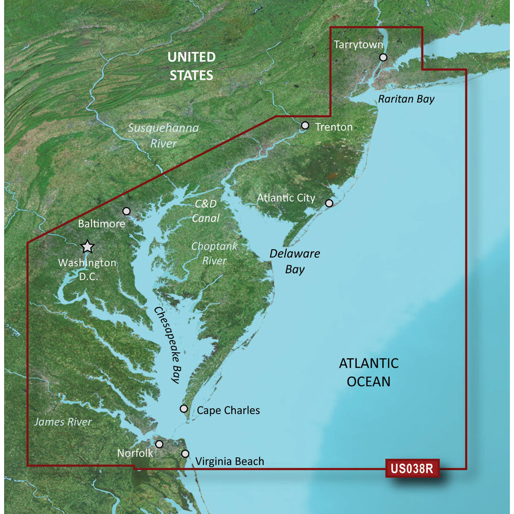 Garmin BlueChart g3 Vision HD - VUS038R - New York - Chesapeake - microSD/SD [010-C1004-00] - Premium Garmin BlueChart Vision from Garmin - Just $309.99! 