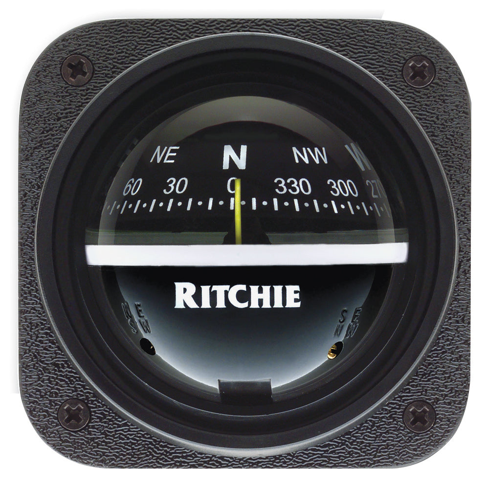 Ritchie V-537 Explorer Compass - Bulkhead Mount - Black Dial [V-537] - Premium Compasses from Ritchie - Just $95.54! 