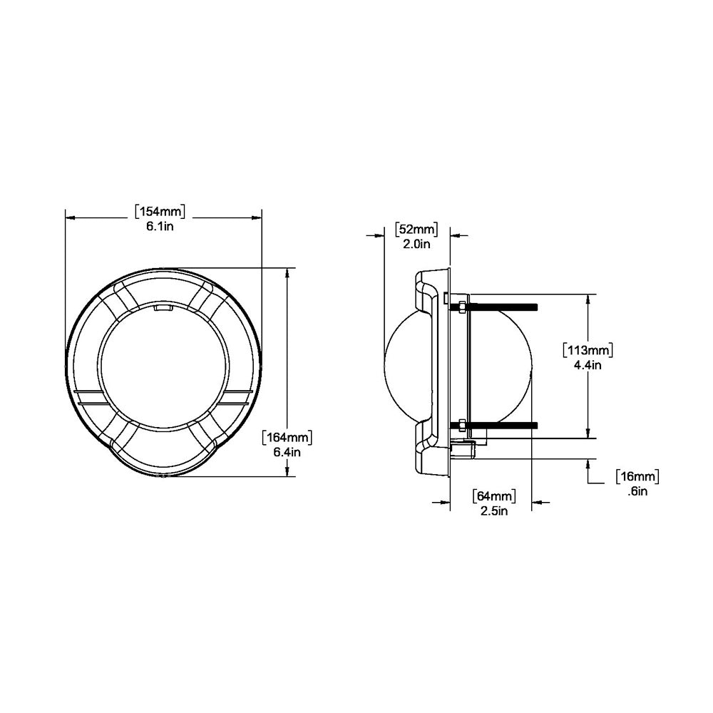 Ritchie SS-PR2 SuperSport Compass - Dash Mount - Black [SS-PR2] - Premium Compasses from Ritchie - Just $265.99! 