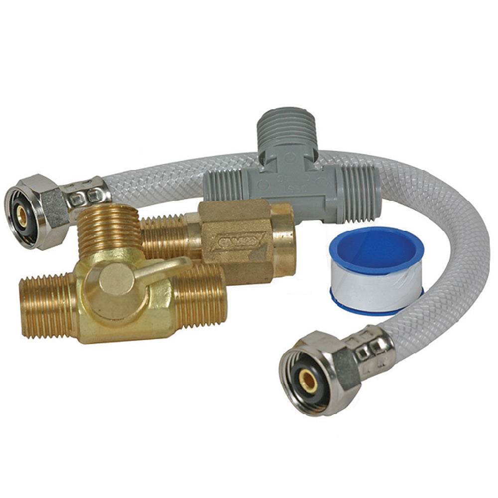 Camco Quick Turn Permanent Waterheater Bypass Kit [35983] - Premium Accessories from Camco - Just $29.99! 