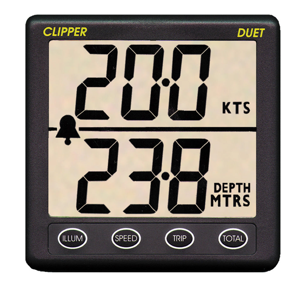 Clipper Duet Instrument Depth Speed Log w/Transducer [CL-DS] - Premium Instruments from Clipper - Just $300.99! 