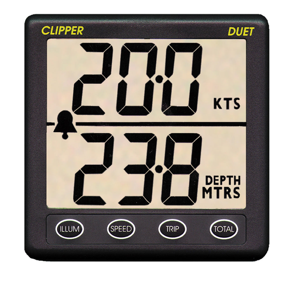 Clipper Duet Instrument Depth Speed Log w/Transducer [CL-DS] - Brand_Clipper, Marine Navigation & Instruments, Marine Navigation & Instruments | Instruments - Clipper - Instruments