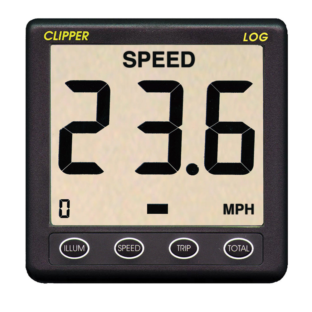 Clipper Speed Log Instrument w/Transducer & Cover [CL-S] - Premium Instruments from Clipper - Just $224.99! 