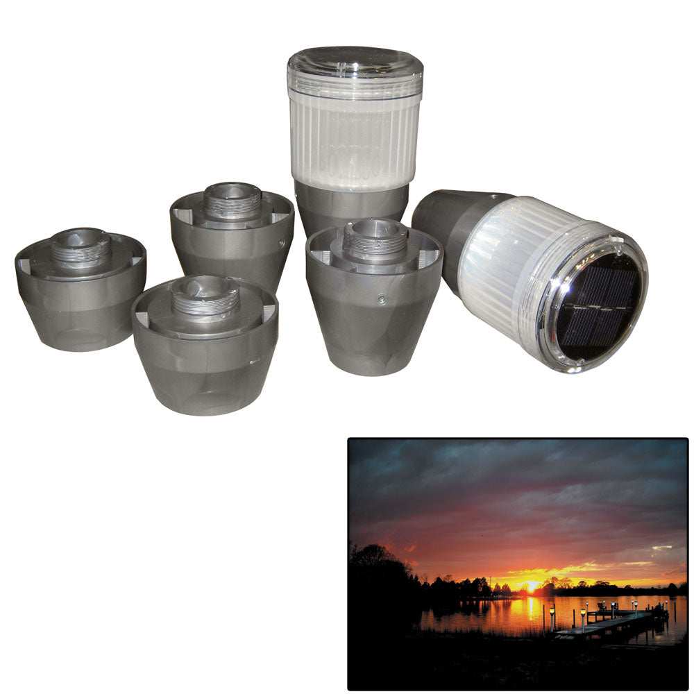 Dock Edge Postlite Solar LED Post Light 2pk [96-258-F] - Premium Docking Accessories from Dock Edge - Just $63.99! 